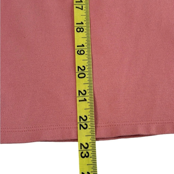 Lauren Ralph Lauren Pink Bell Sleeve Top Sz S Crewneck - Picture 7 of 11